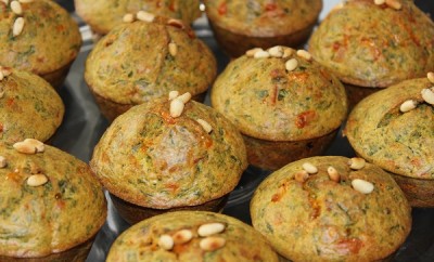 Spinach Cheese Tomato Muffins1