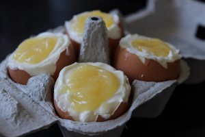Novelty Sweet Treats lemon curd in eggs