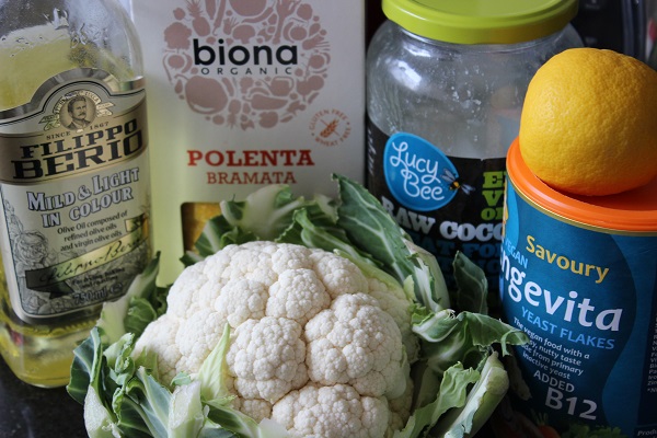 Vegan Polenta Cauliflower Steaks Ingredients1